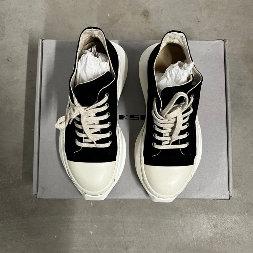rick owens abstract sneakers